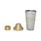 Hello Honey® 24oz. Gold Finish Stainless Steel & Natural Mother of Pearl Inlaid Cocktail Shaker